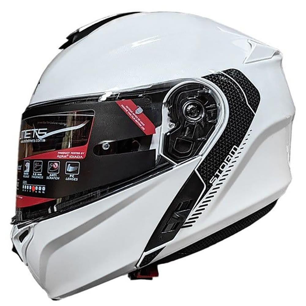 MT Storm Solid Flip Up Front Motorcycle Motorbike Helmet-Win Impex Moto