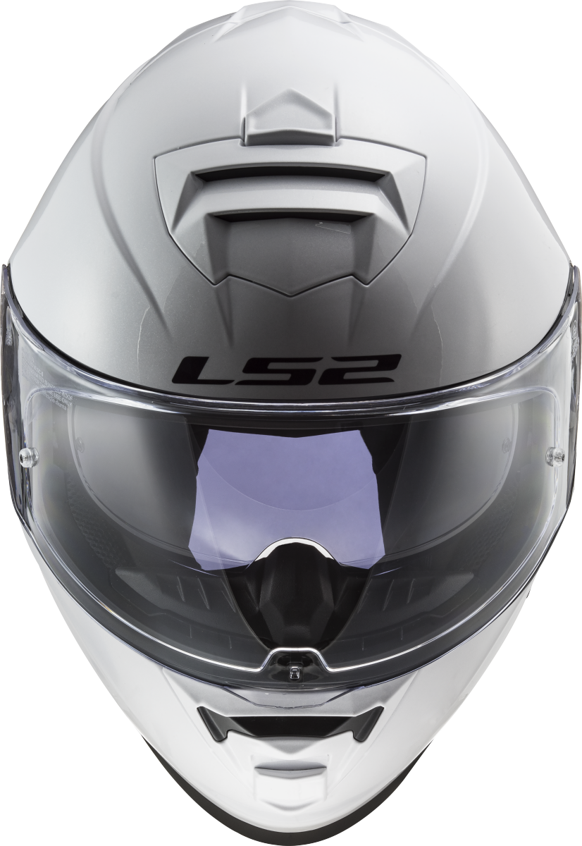 LS2 FF800 Storm II Motorcycle Full Face Helmet Solid White ECE 22.06-Win Impex Moto