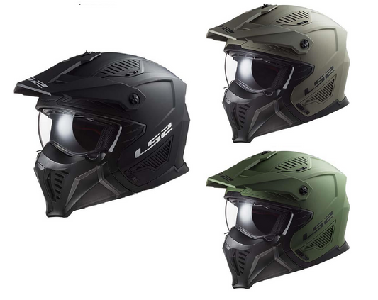 LS2 OF606 DRIFTER SOLID OPEN FACE MOTORCYCLE HELMET-Win Impex Moto