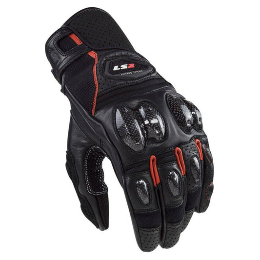 LS2 SPARK 2 LEATHER MEN MOTORBIKE GLOVES-Win Impex Moto