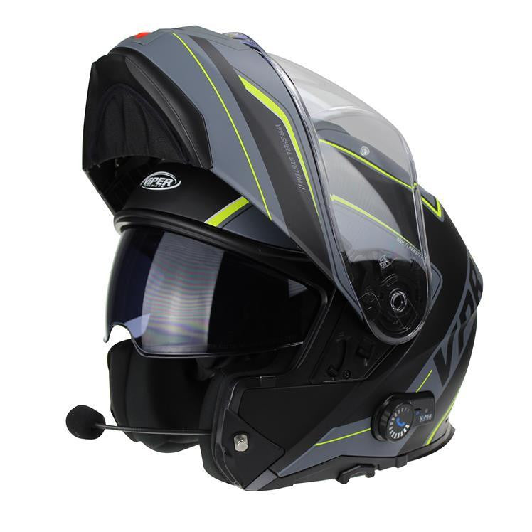 Viper RSV191 Blinc Bluetooth 3.0 Flip Up Modular Motorcycle Helmet-Win Impex Moto