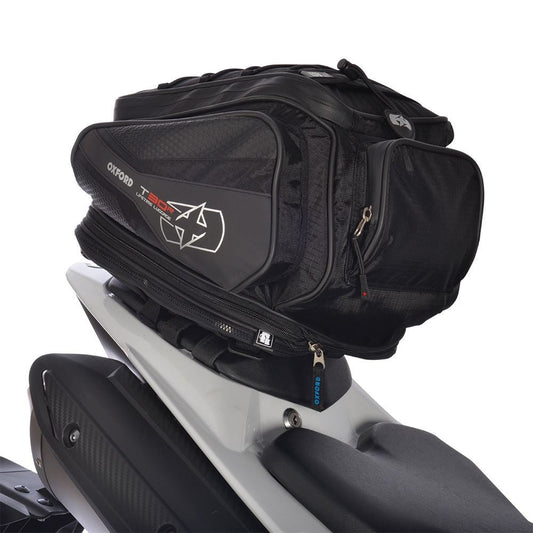 OXFORD T30R Motorcycle Tail Bag Pack Black Life Time Luggage-Win Impex Moto