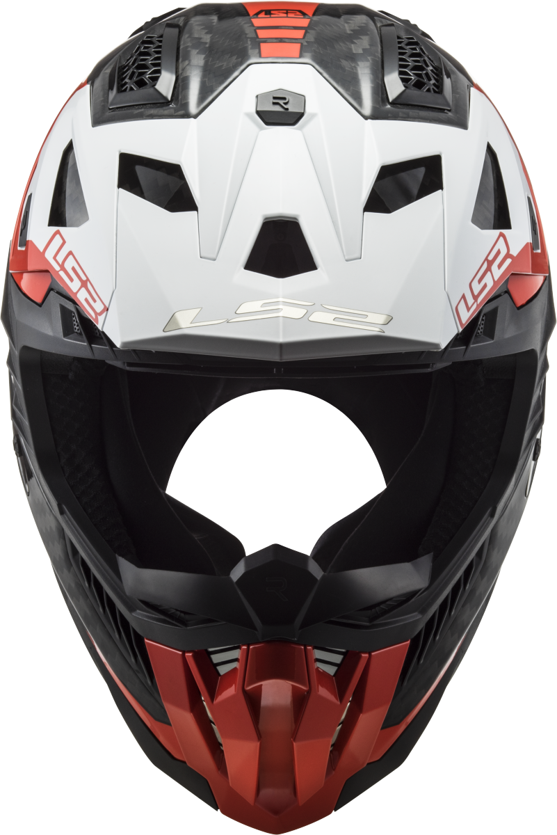 LS2 MX703 X-FORCE VICTORY MOTORCYCLE HELMET RED WHITE-Win Impex Moto