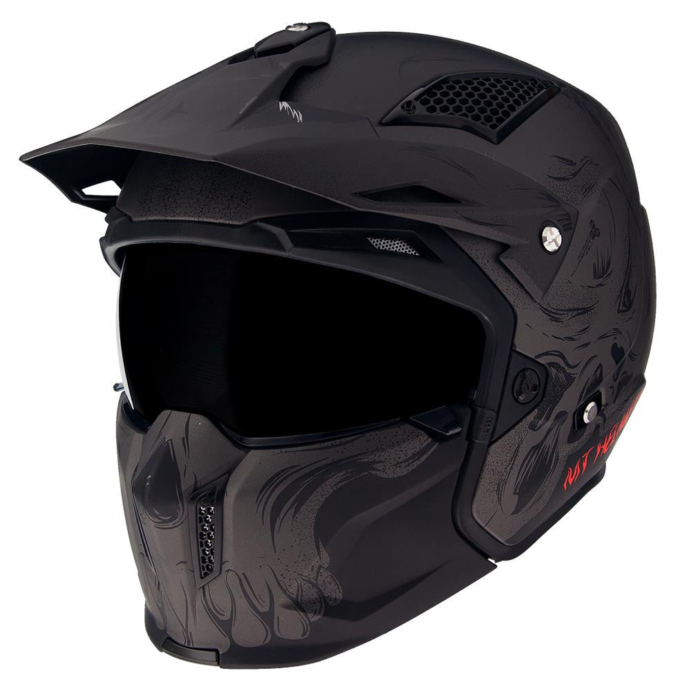 MT Streetfighter Full Face Adventure MotorbikeHelmet-Win Impex Moto