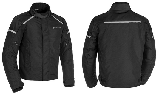 Spartan Short Motorcycle Motorbike WP MS Jacket - Black-Win Impex Moto