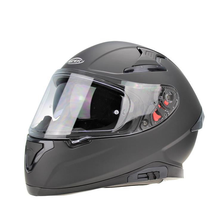 VIPER RSV95 FULL FACE MOTORBIKE HELMET BLACK MOTORCYCLE HELMET NEAR ME UK-Win Impex Moto