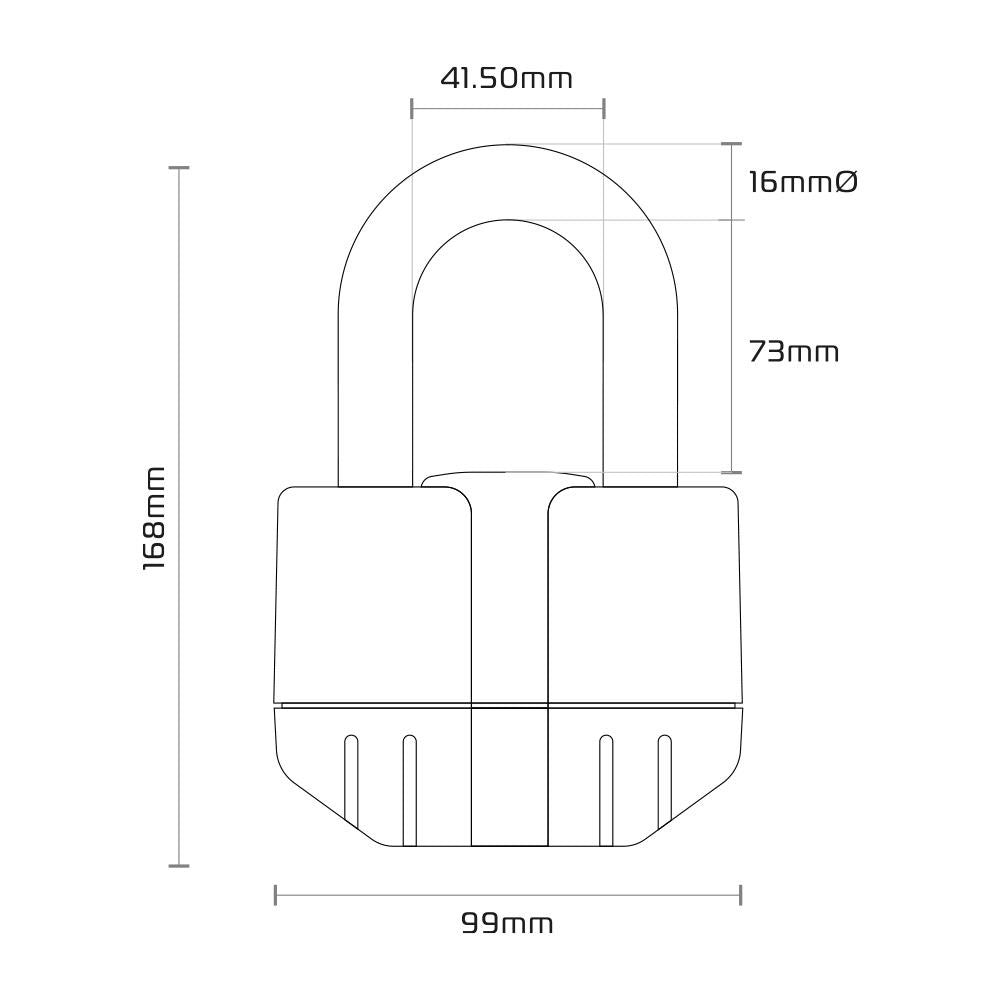 Oxford Boss Alarm Chain Lock 2m-Win Impex Moto