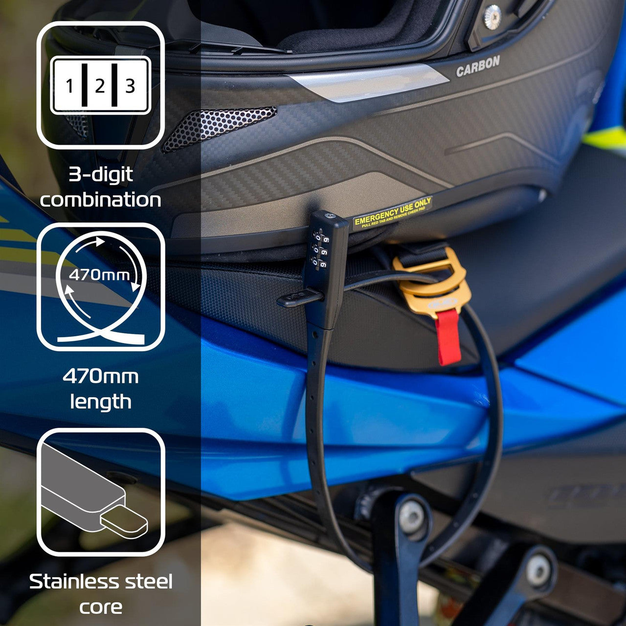 Oxford Combi Zip Lock Black-Win Impex Moto