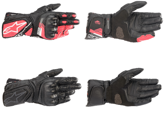 Alpinestars Stella Sp-8 V3 Leather Motorcycle Riding knuckle Gloves-Win Impex Moto