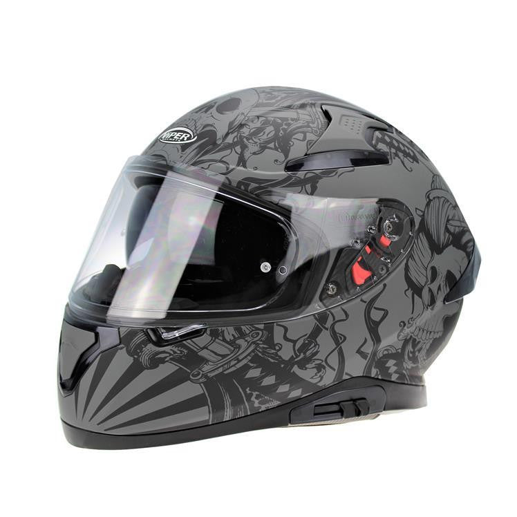 VIPER RSV95 SKULL EDITION MOTORCYCLE FULL FACE HELMET NEAR U-Win Impex Moto