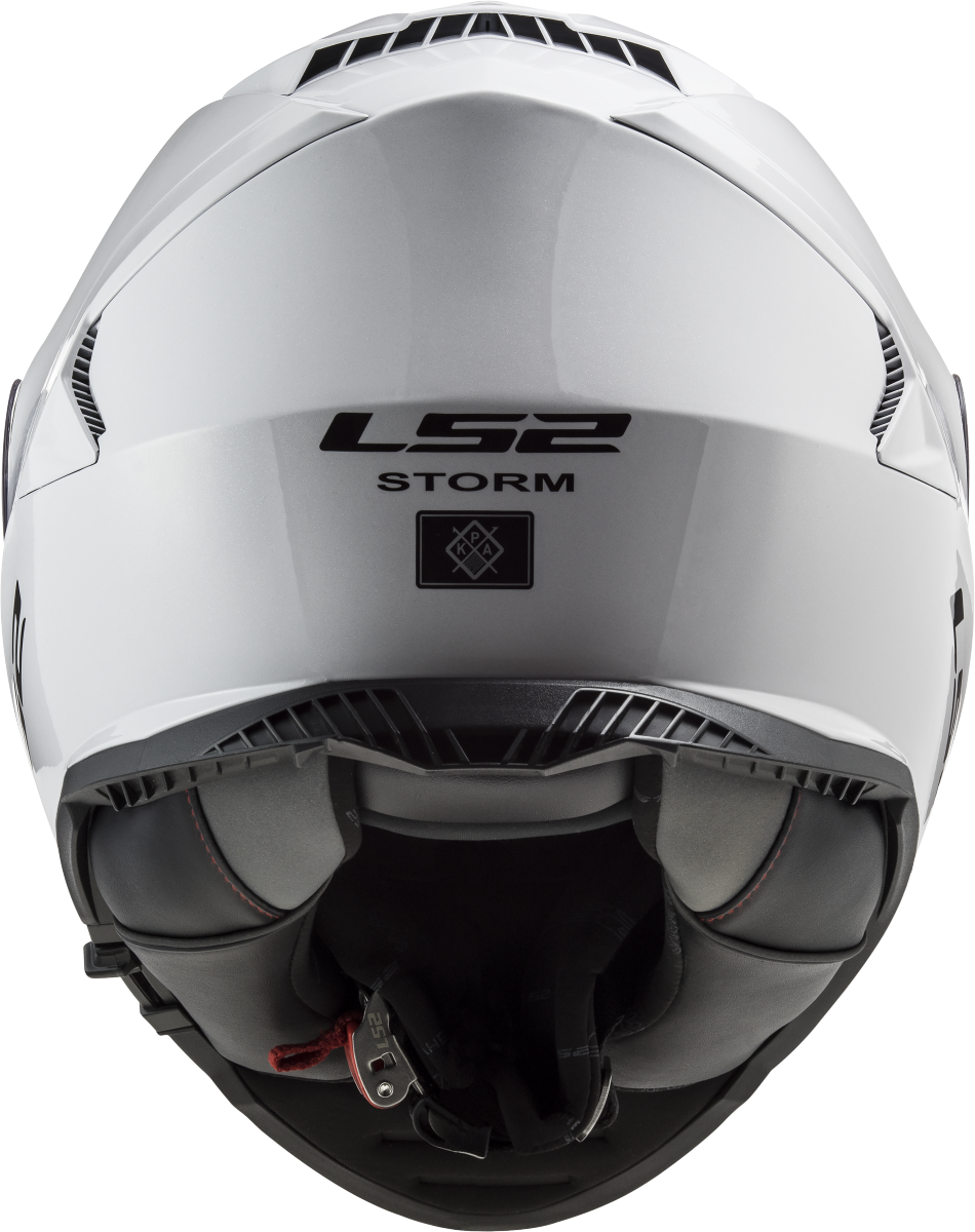 LS2 FF800 Storm II Motorcycle Full Face Helmet Solid White ECE 22.06-Win Impex Moto