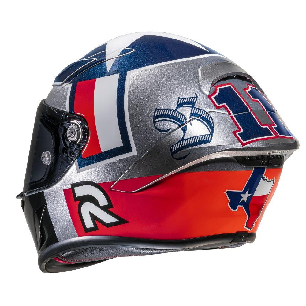 HJC RPHA 1 MOTORBIKE BEN SPIES SILVERSTAR FULL FACE HELMET-Win Impex Moto