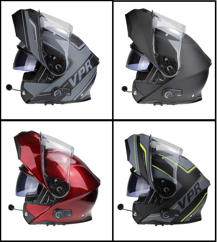 Viper RSV191 Blinc Bluetooth 3.0 Flip Up Modular Motorcycle Helmet-Win Impex Moto