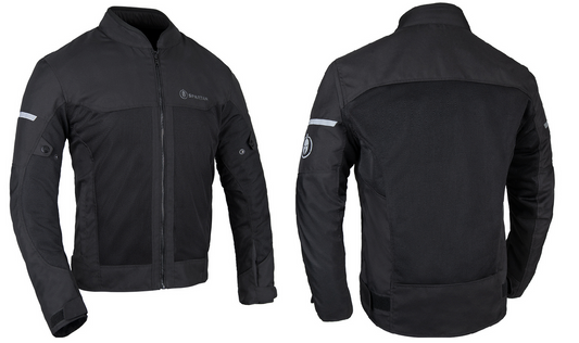 Spartan Air Men’s Motorcycle Motorbike Jacket Stealth - Black-Win Impex Moto