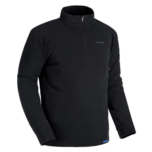 Oxford Advanced Micro Fleece 1/2 Neck MS Top Black-Win Impex Moto