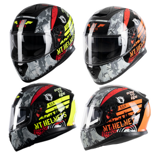MT Thunder 3 Sniper Full Face Motorcycle Helmet-Win Impex Moto