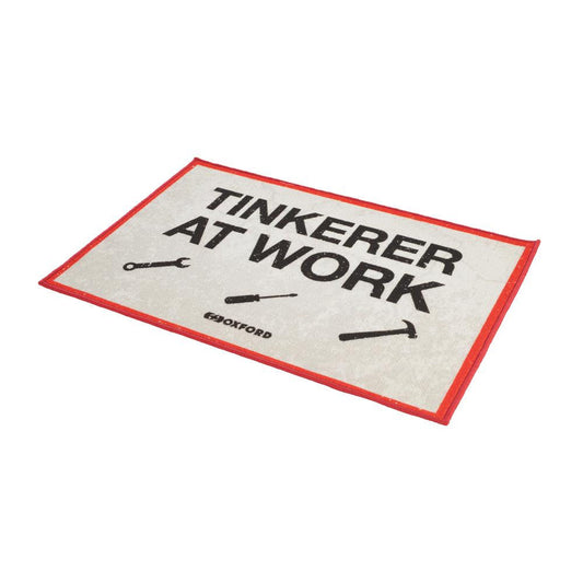 Oxford Tinkerer Motorcycle Door Mat Non-Slip Latex 90x60 cm-Win Impex Moto