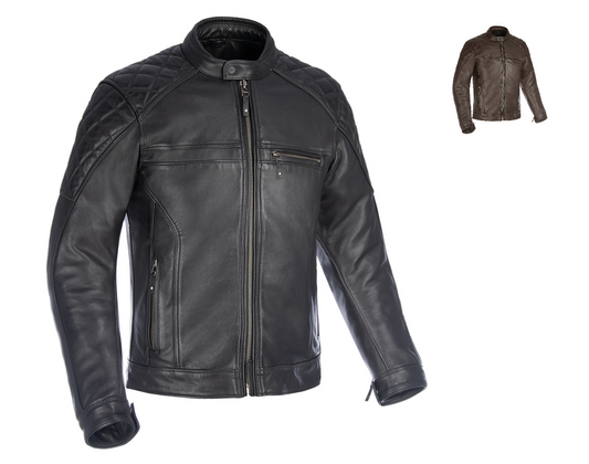 Oxford Route 73 2.0 MS Classic Leather Jacket – Premium Motorcycle Gear-Win Impex Moto
