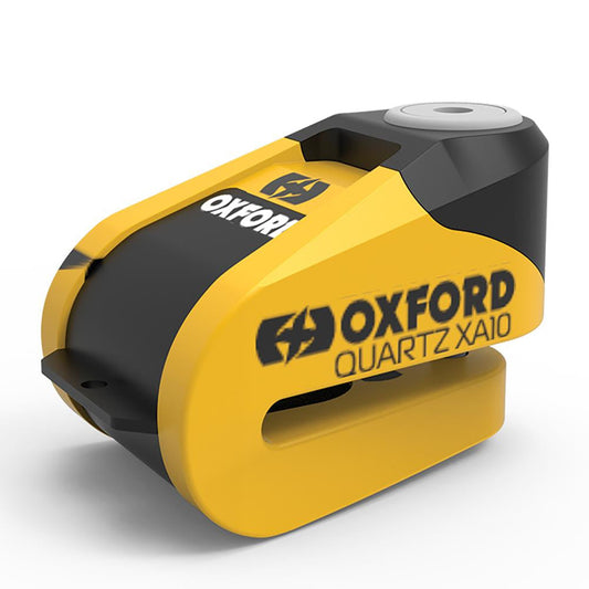 Oxford Quartz XA10 Alarm Disc Lock Yellow/Black-Win Impex Moto