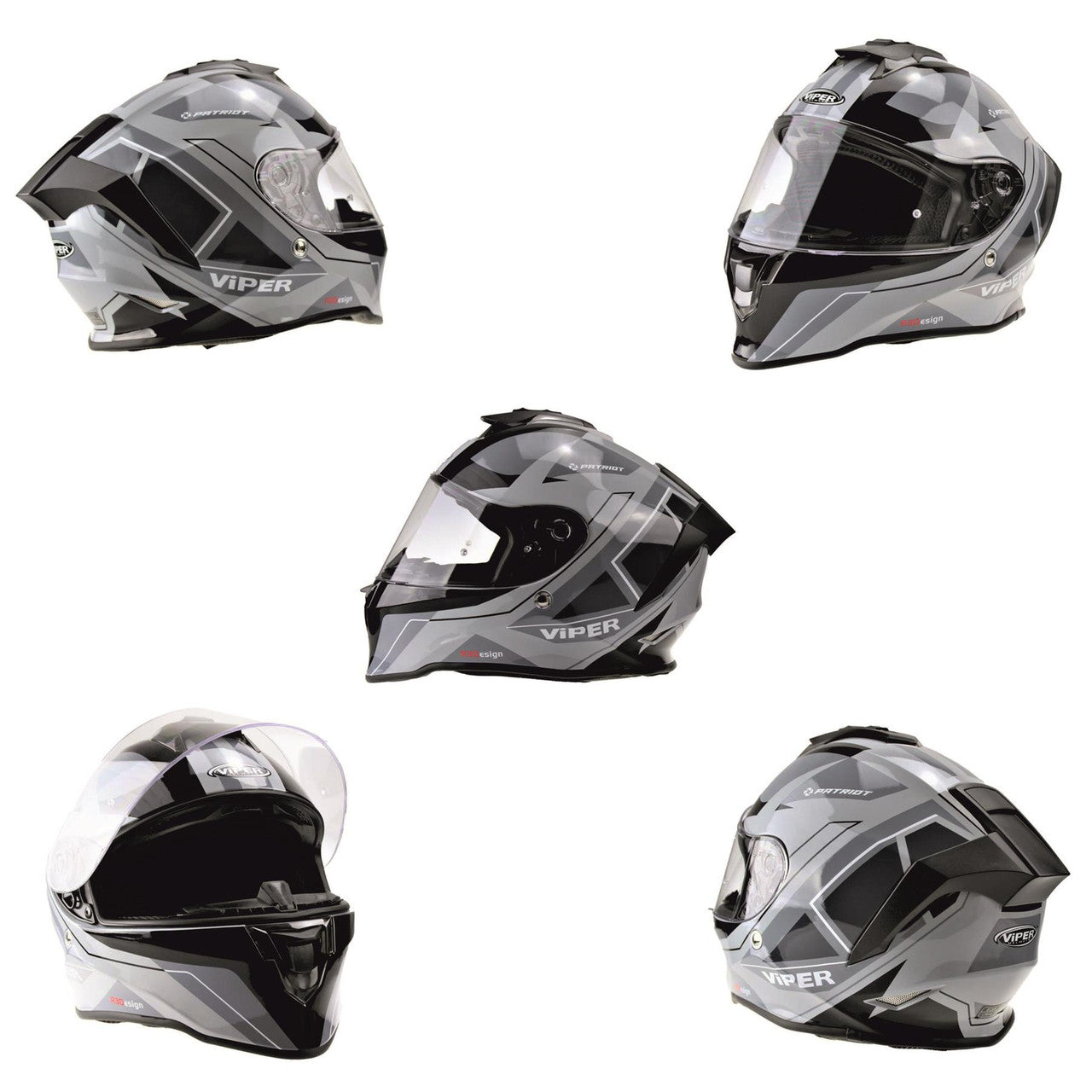 VIPER RS55 FULL FACE ROAD CRASH MOTORCYCLE HELMET FREE GIFT-Win Impex Moto